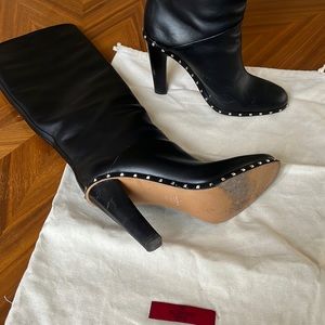 Black tall Valentino boots size 39